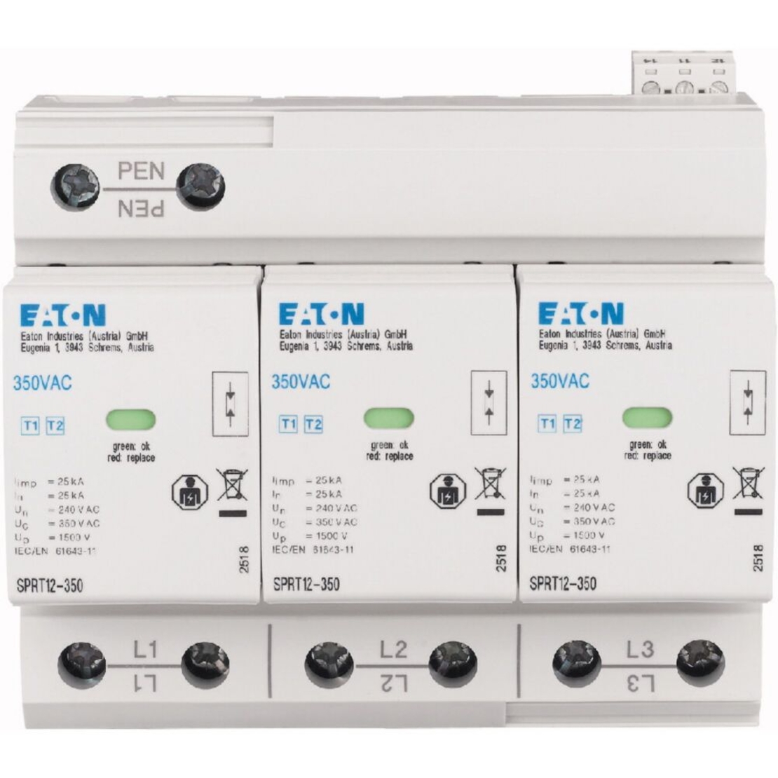 SPRT12-350/3-AX Защита от пренапрежение , Eaton