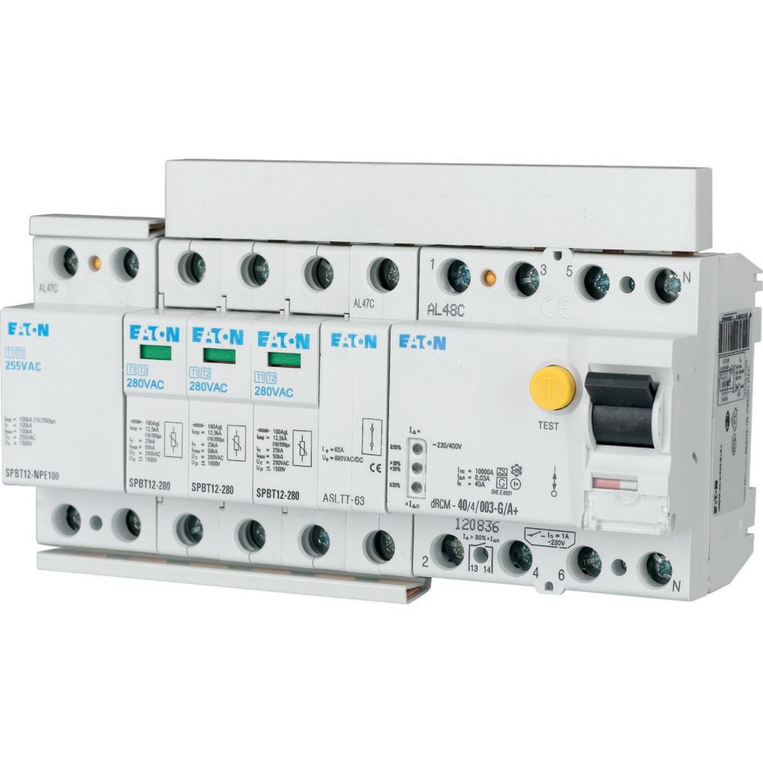 SPBT12-280-3+NPE-AX - Защита от пренапрежение TN-S/TT , Eaton