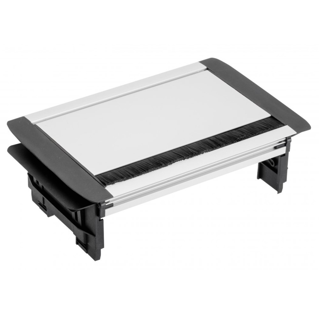 LETTERBOX Pop-up контакт за вгражд.,3х Schuko,2xUSB,без корпус,капак,сребрист GTV