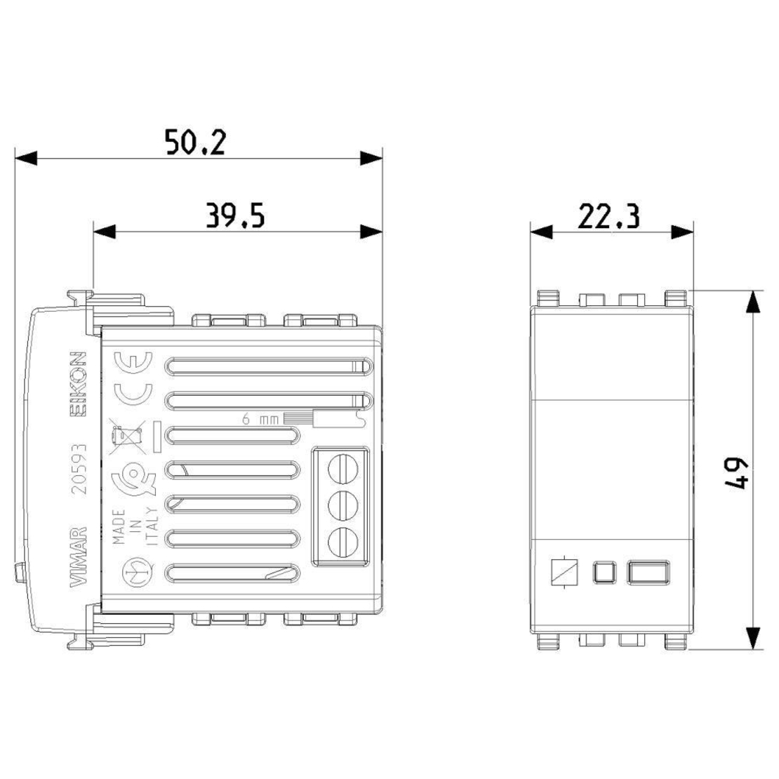 IoT свързан механизъм, Bluetooth, Zigbee, алуминий, VIMAR EIKON