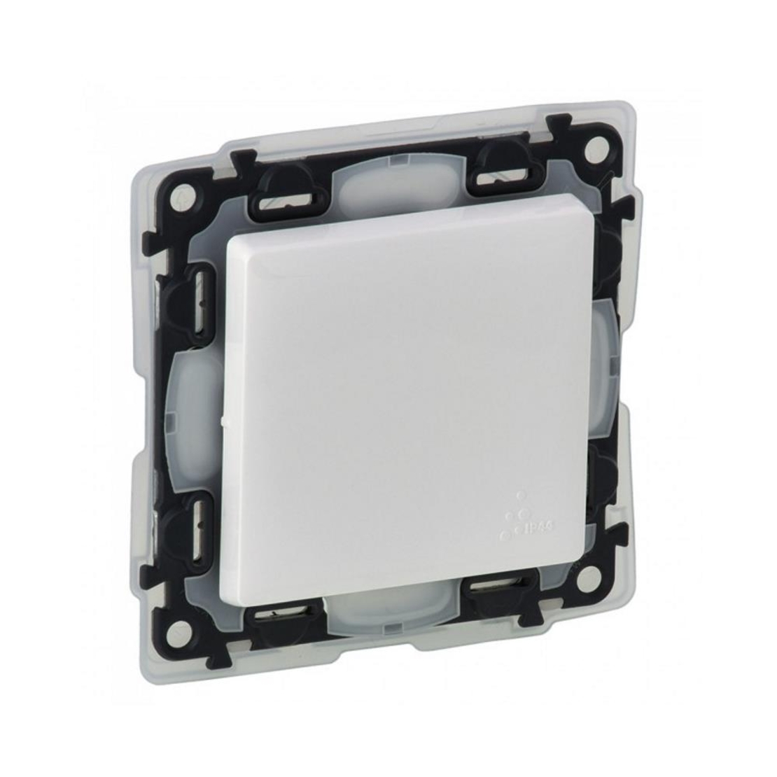 Legrand Ключ двуполюсен 16А IP44 Valena life Бяло