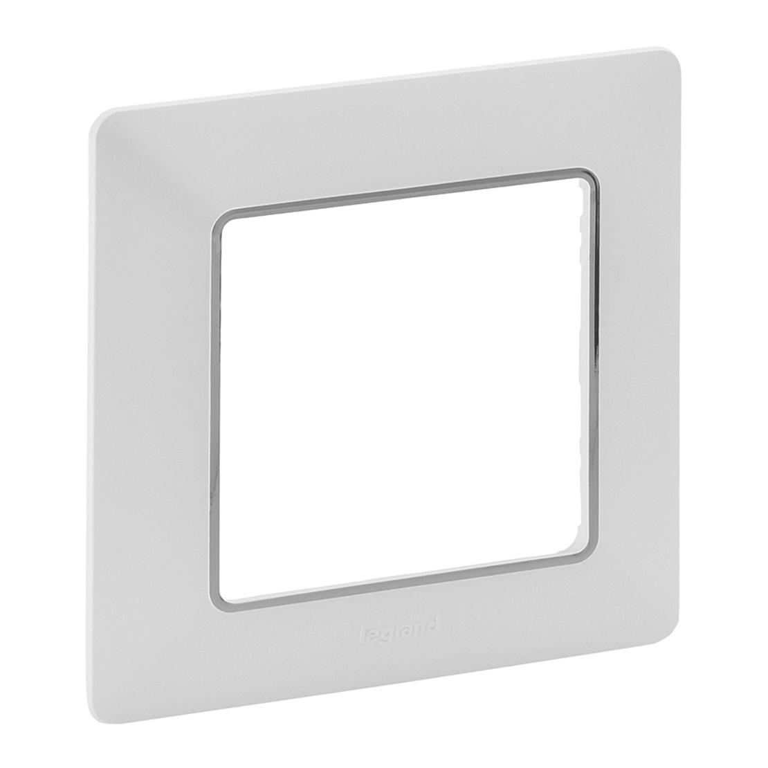 Legrand Рамка 1 х Valena Life Бяло хром