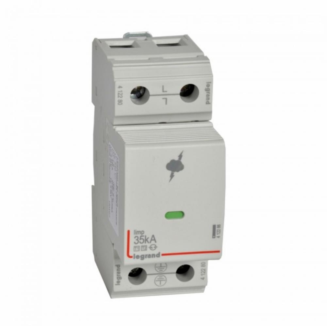 Катоден отводител SPD T1+T2, 440V~ (IT) 35kA, 1P (2мод.), +FS, Legrand