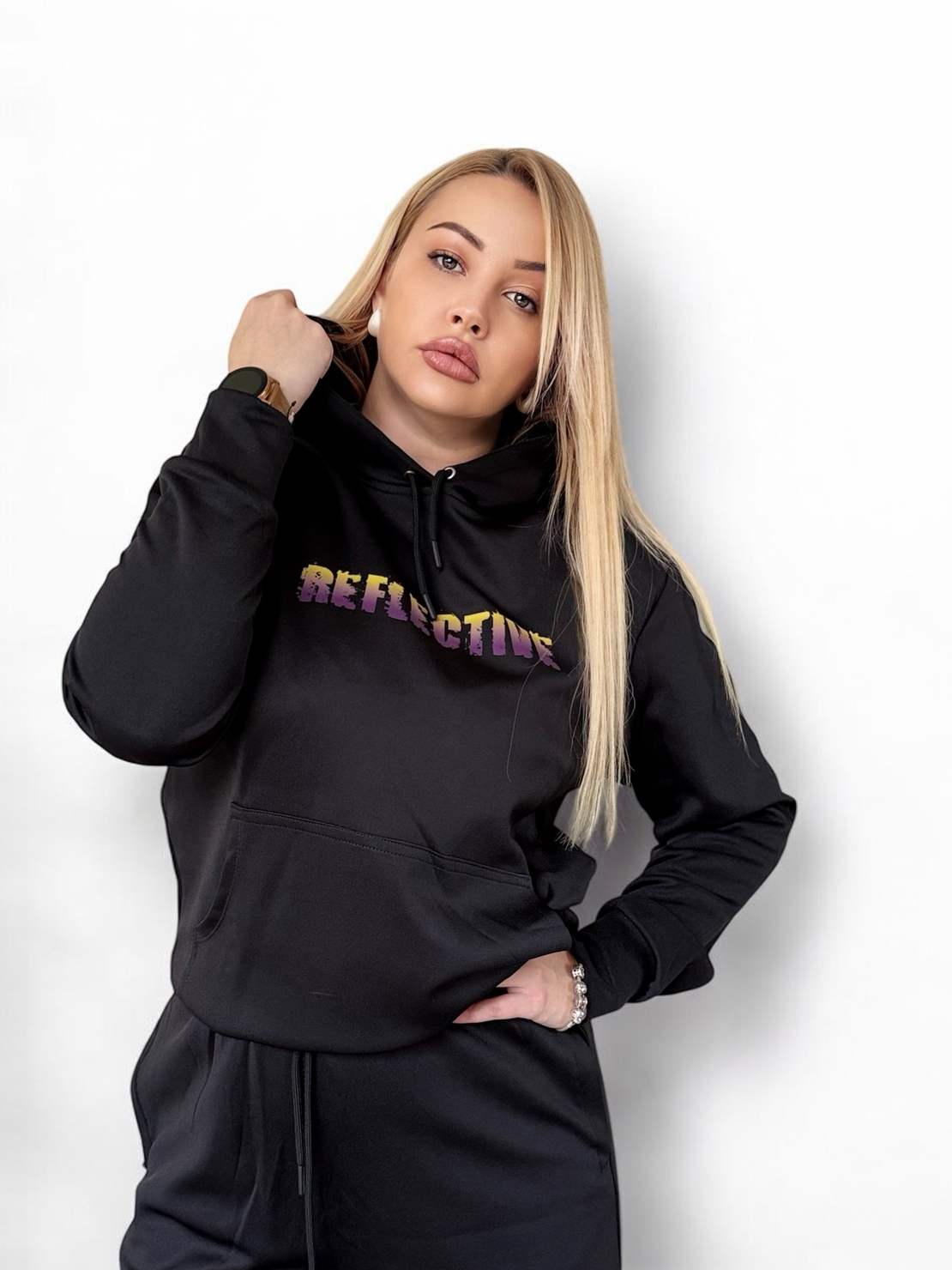 Reflective Black Neon Set