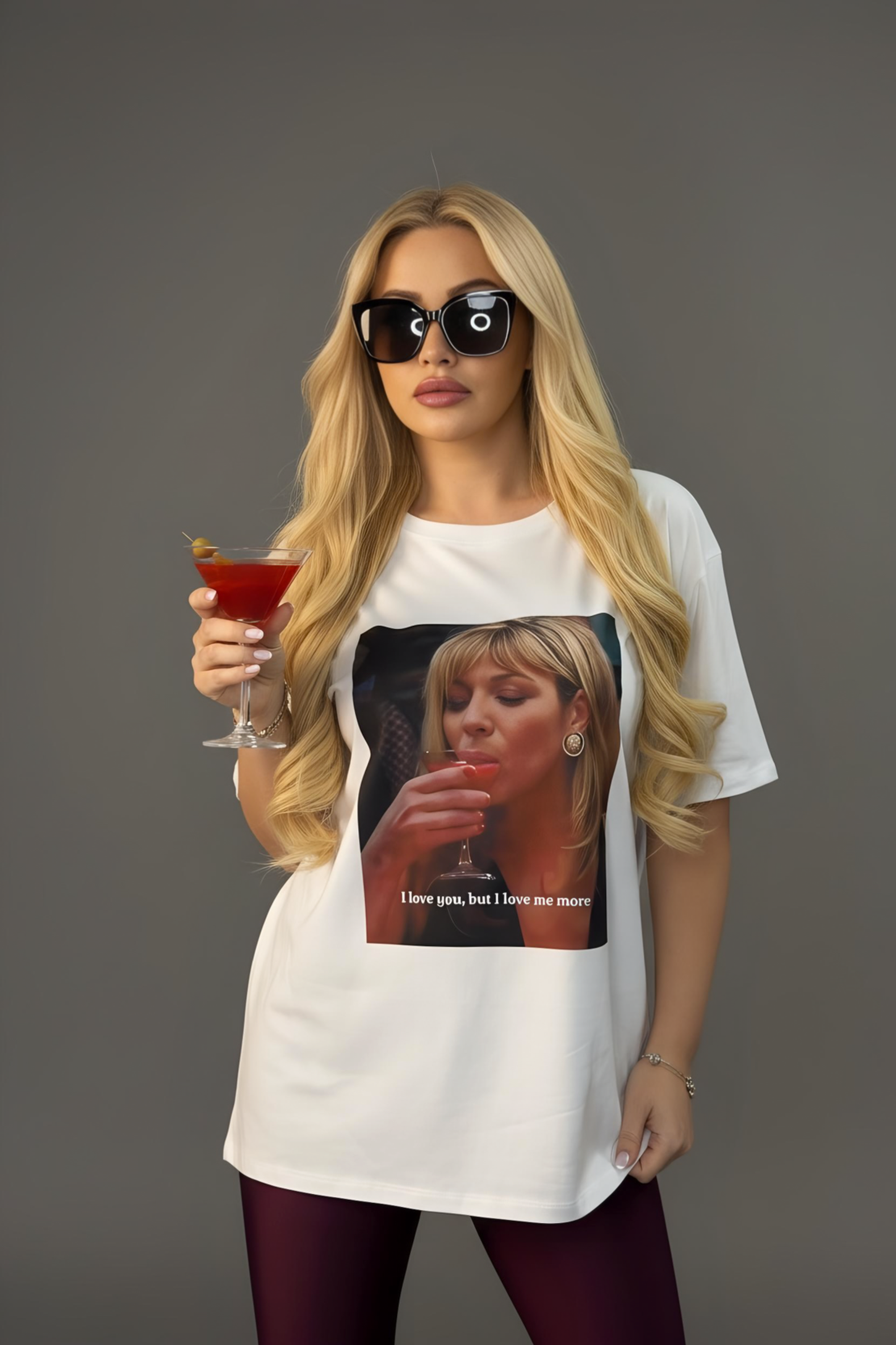 Лимитирана дамска тениска „I Love Me More“