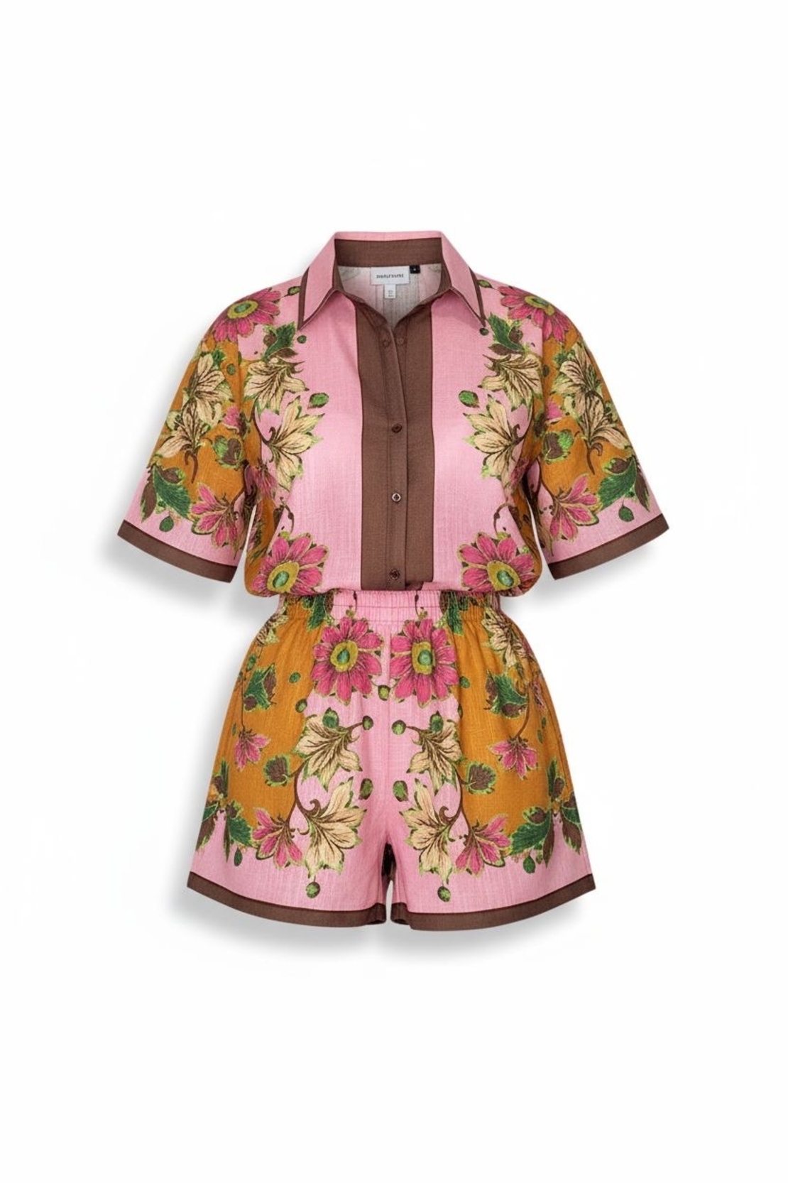 Дамски ленен сет Floral Bloom