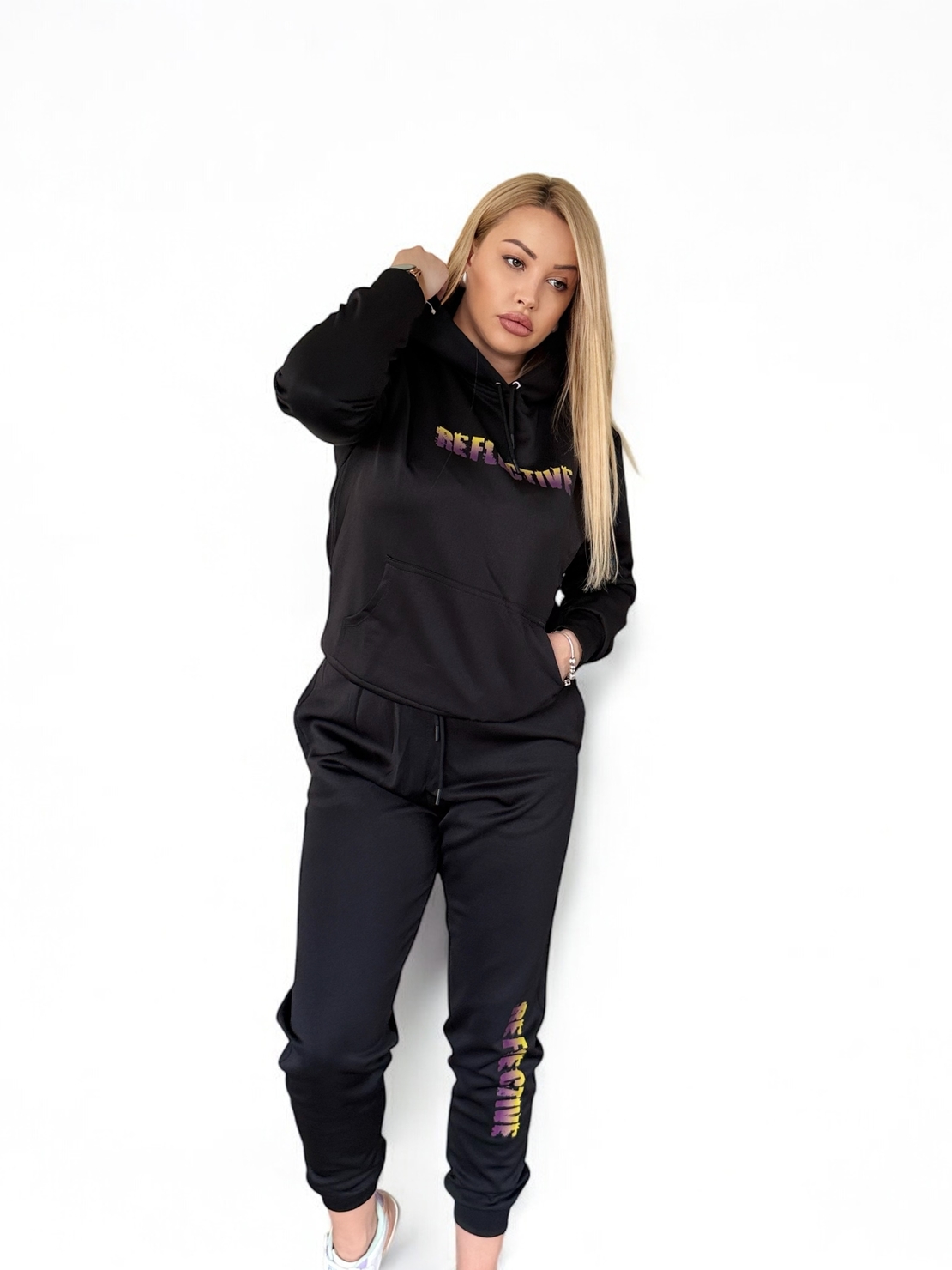 Reflective Black Neon Set