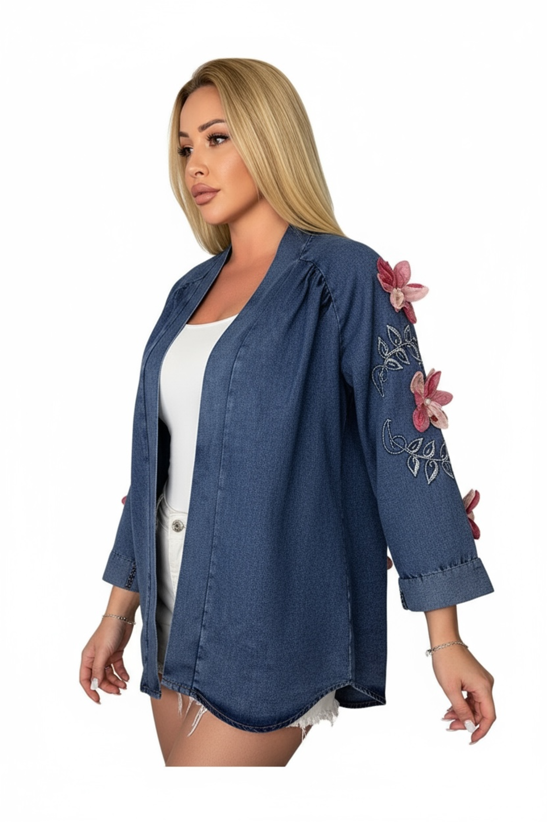 Връхна дънкова риза Blossom Soul