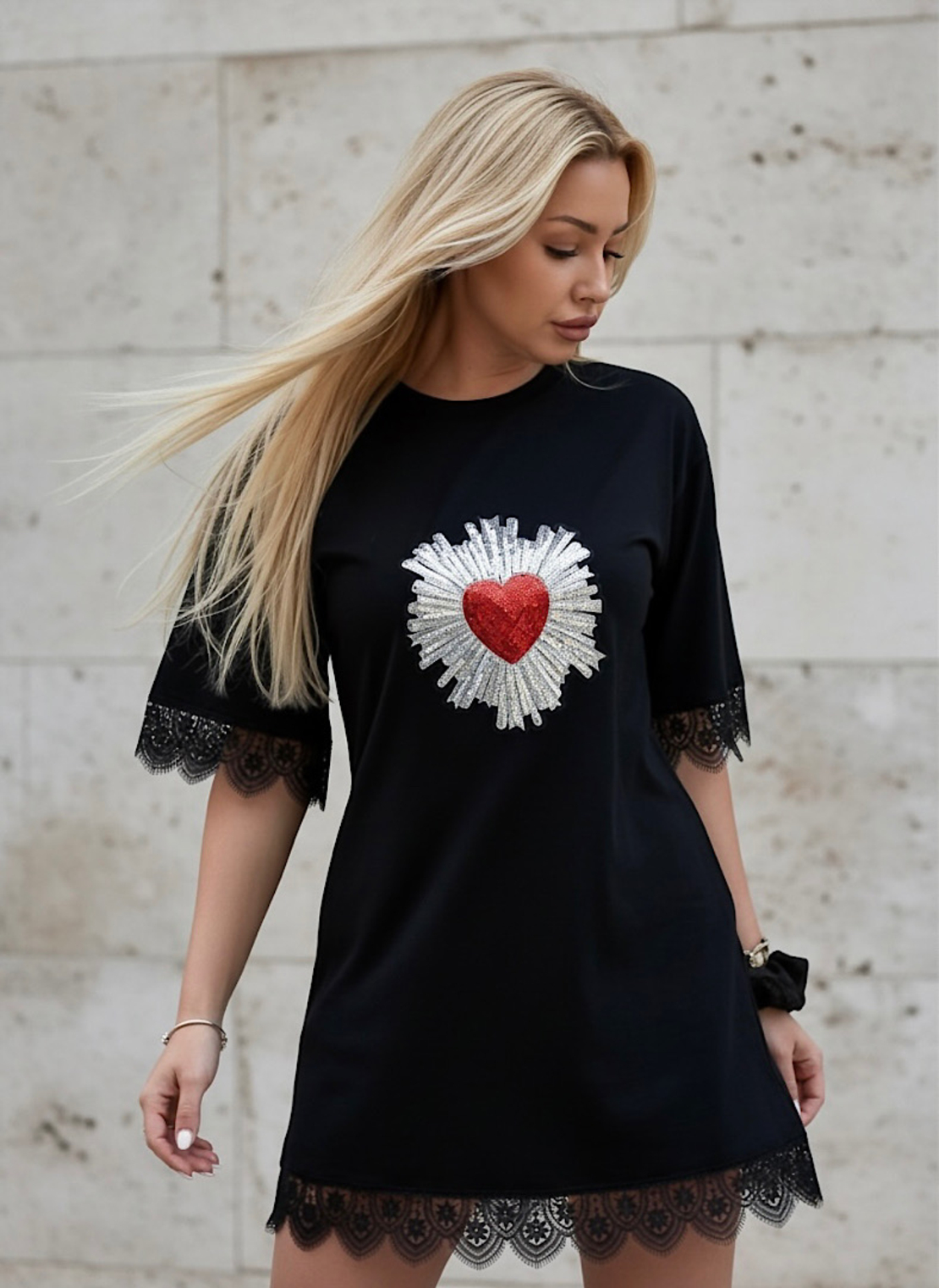 Дамска рокля Heartlight Black Dress