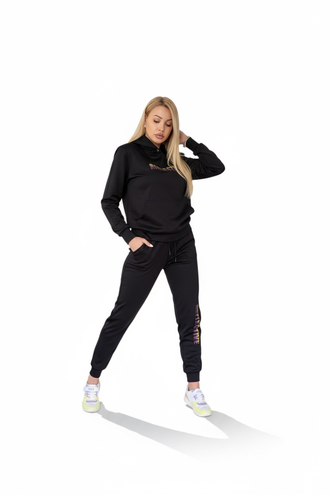 Reflective Black Neon Set