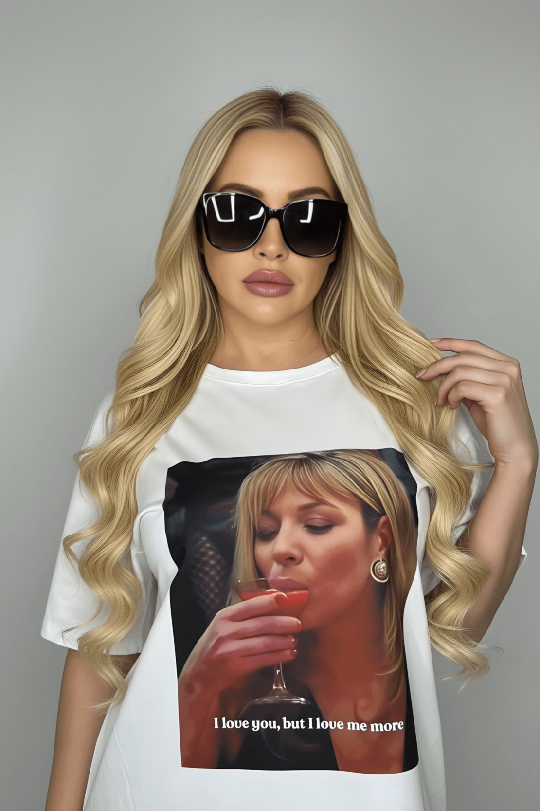 Лимитирана дамска тениска „I Love Me More“