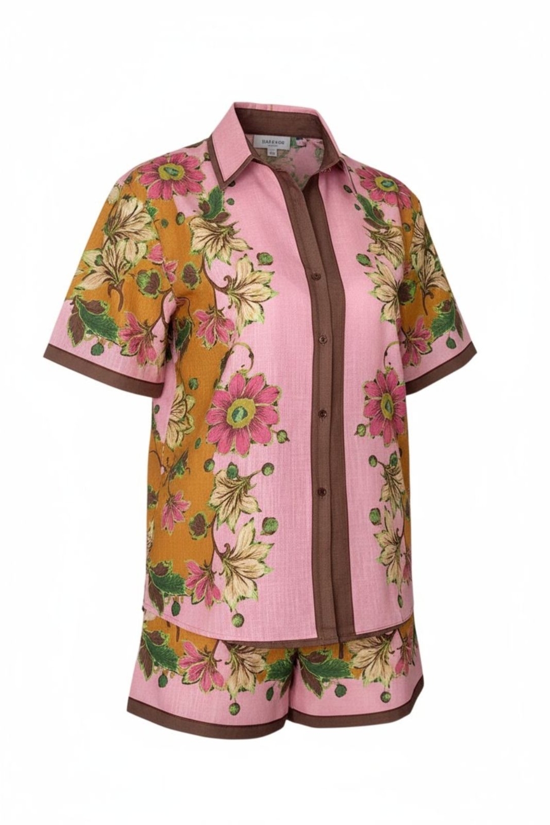 Дамски ленен сет Floral Bloom