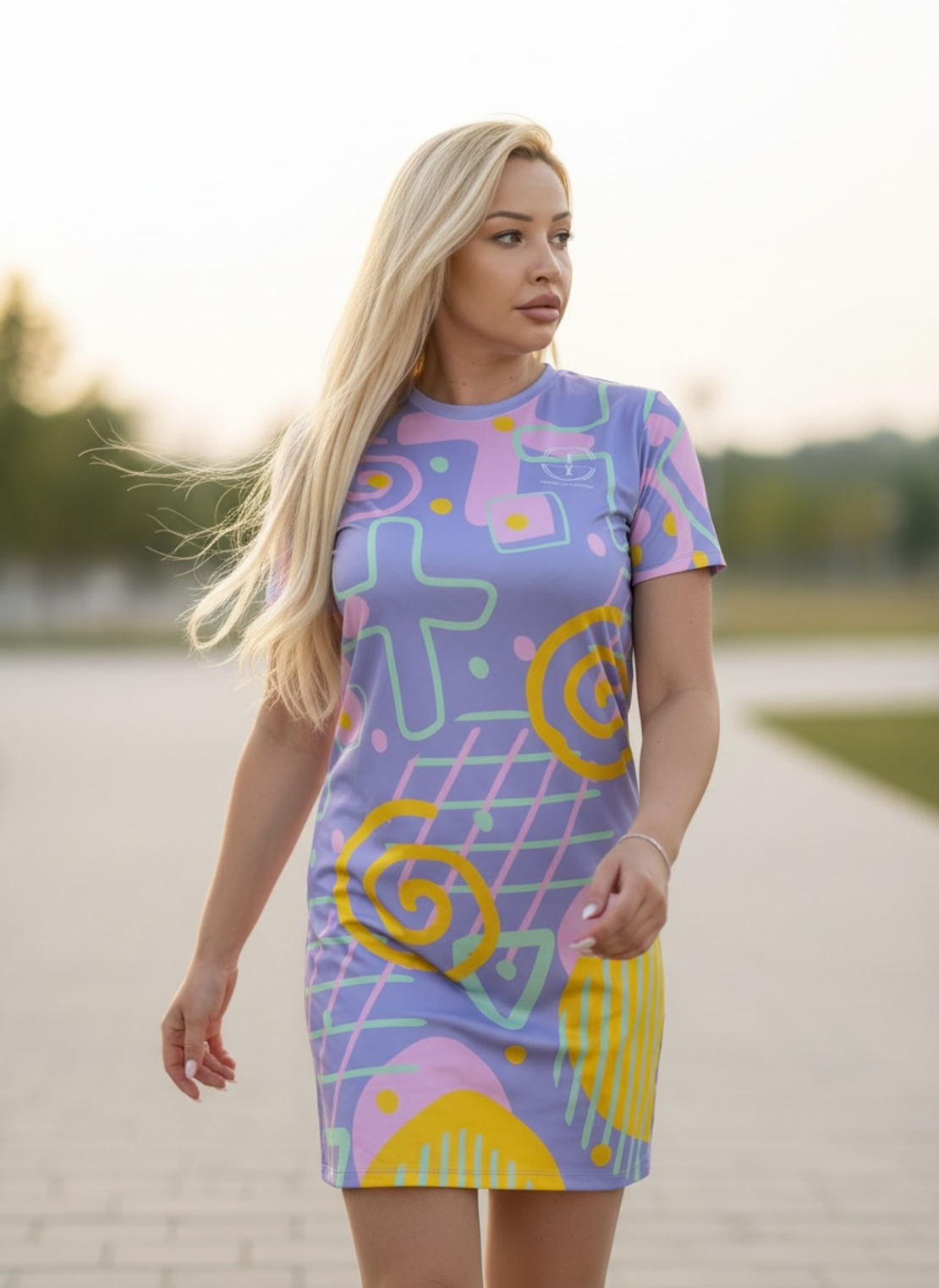 Art Fit Muse 13 Dress- дамска спортна рокля с арт принт