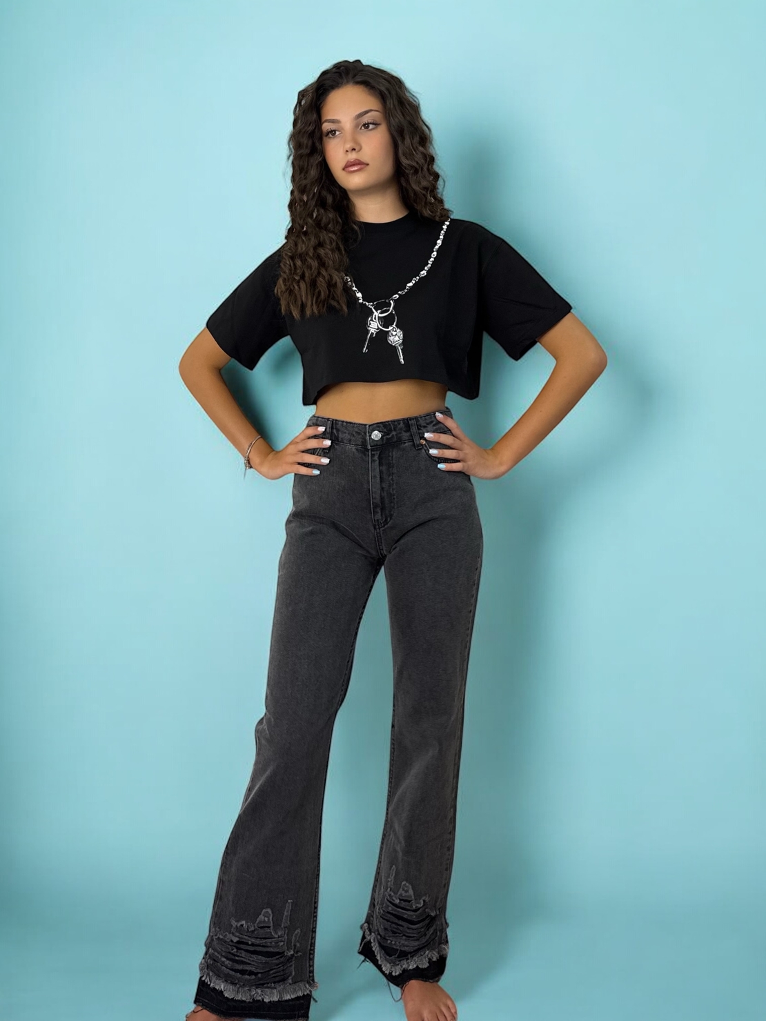 Дамски дънки Noir Edge Denim