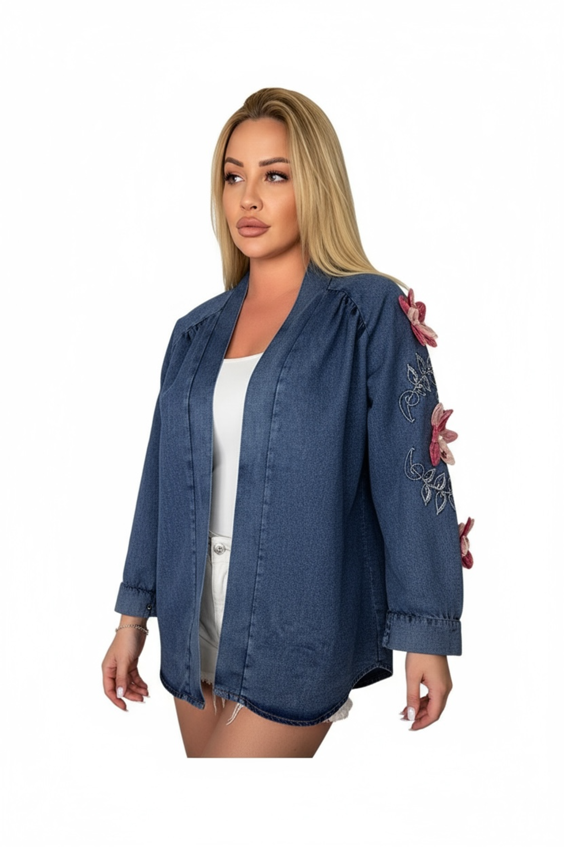 Връхна дънкова риза Blossom Soul