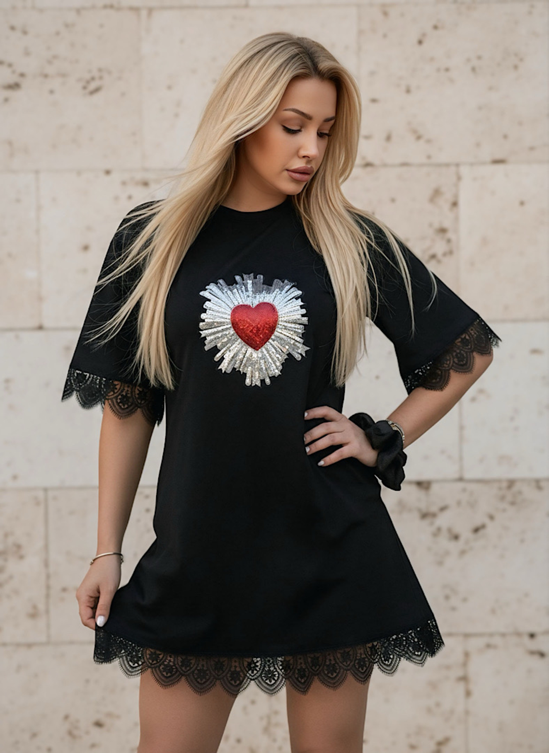 Дамска рокля Heartlight Black Dress