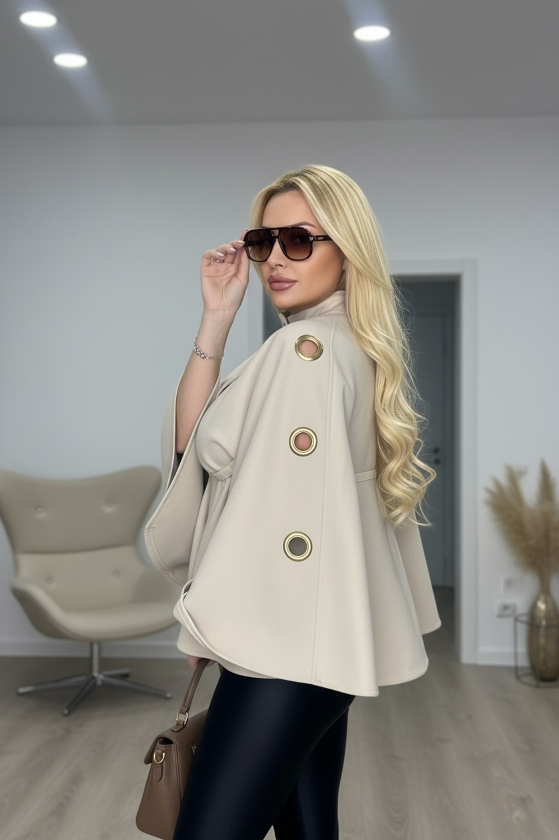 Палто тип пончо Ivory Chic