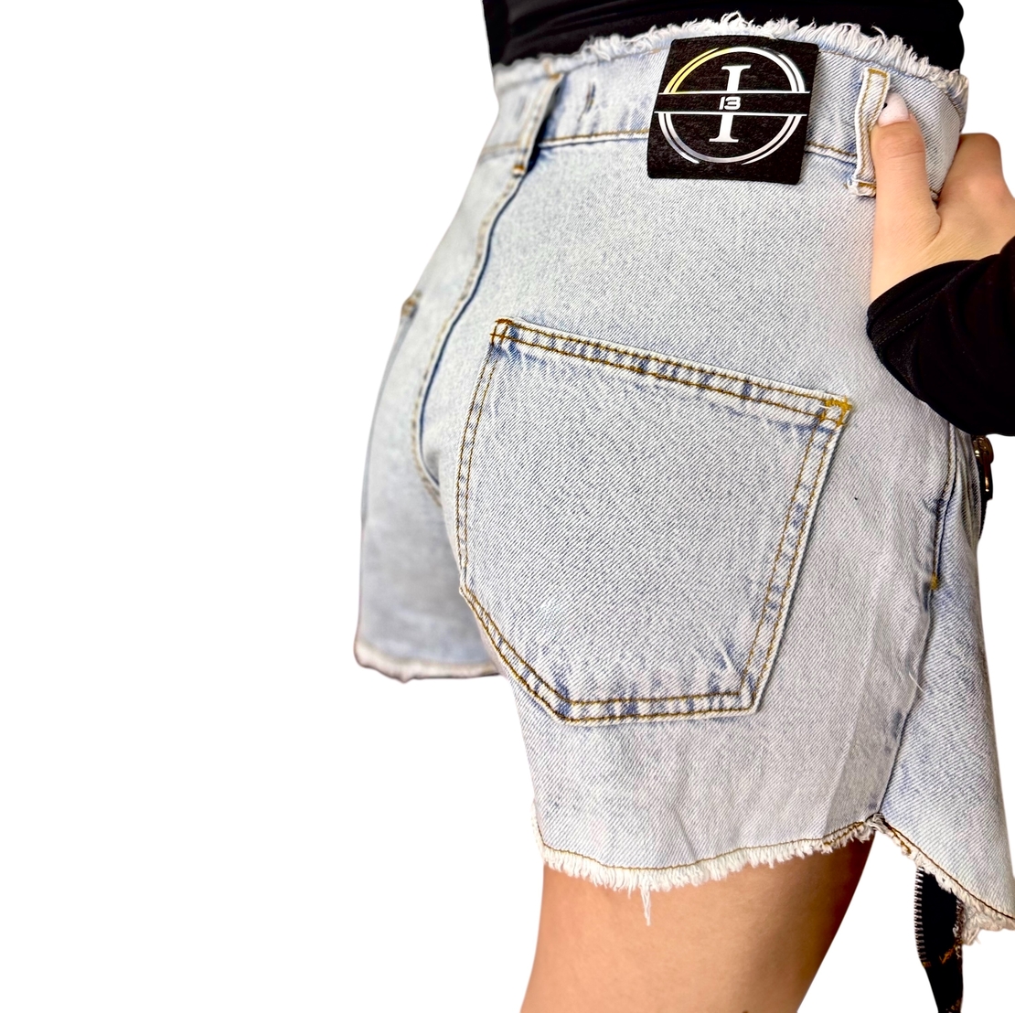 Denim Illusion Skirt-Shorts
