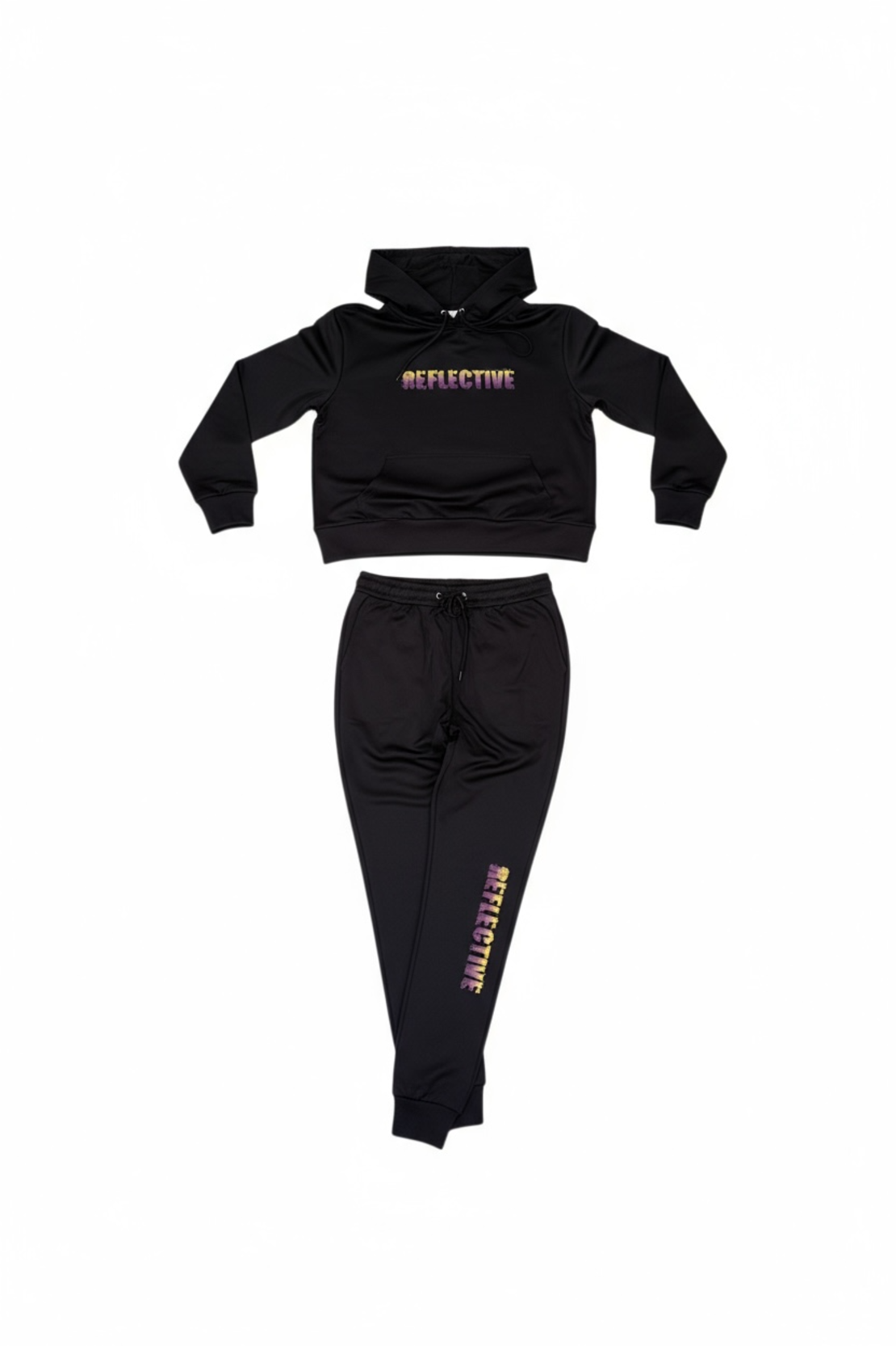 Reflective Black Neon Set
