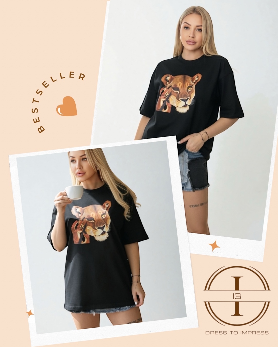 Тениска Fierce Beauty Oversize