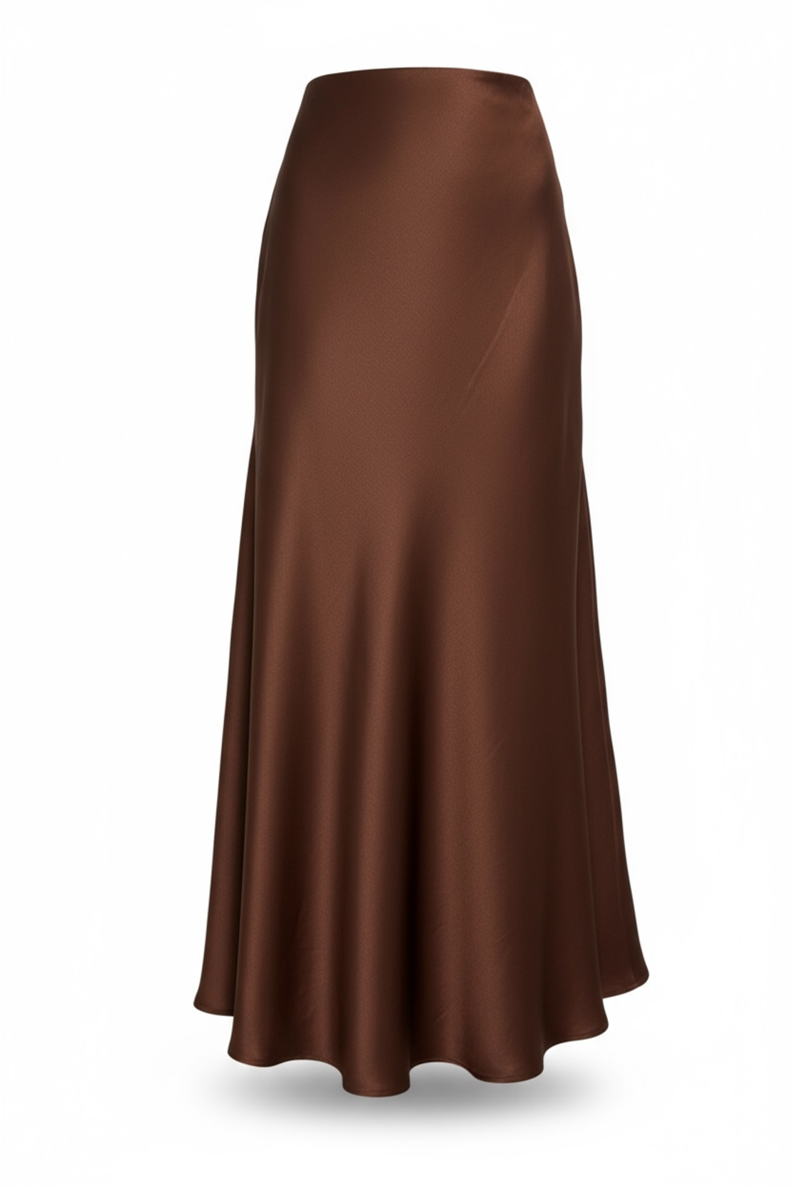 Cocoa Satin Skirt