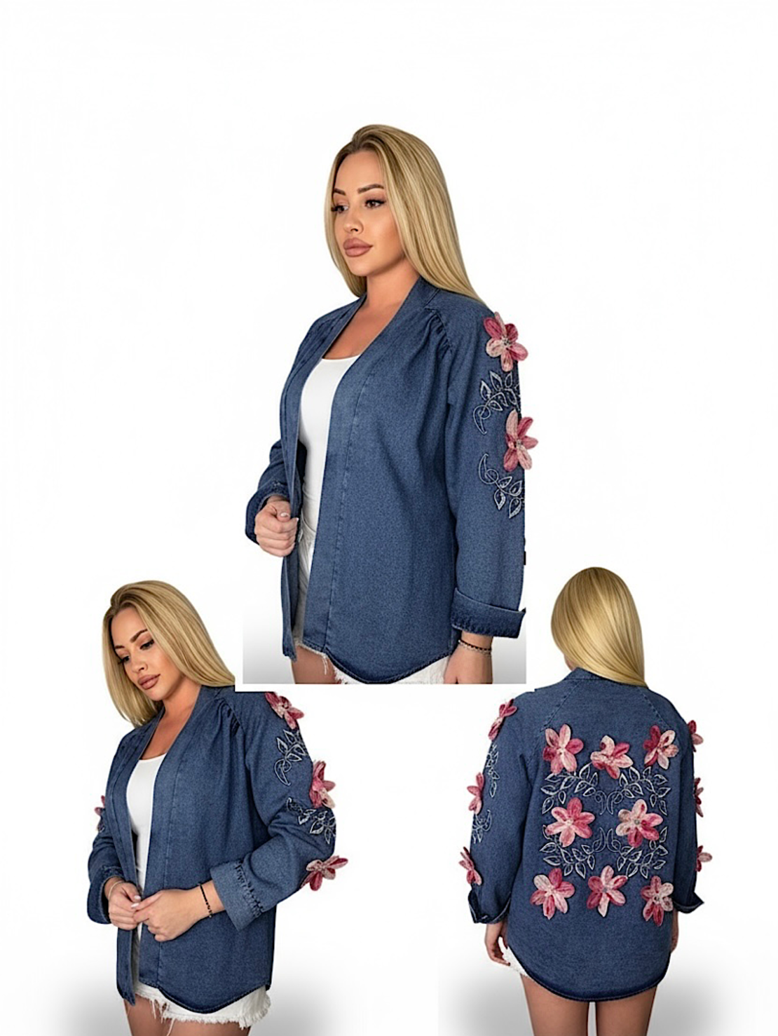 Връхна дънкова риза Blossom Soul