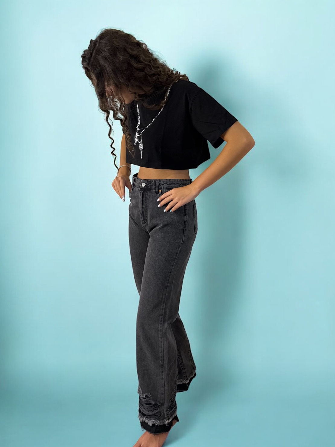 Дамски дънки Noir Edge Denim