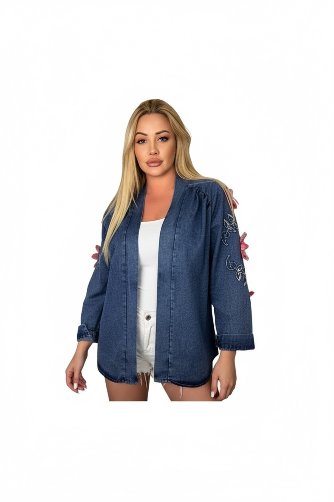 Връхна дънкова риза Blossom Soul