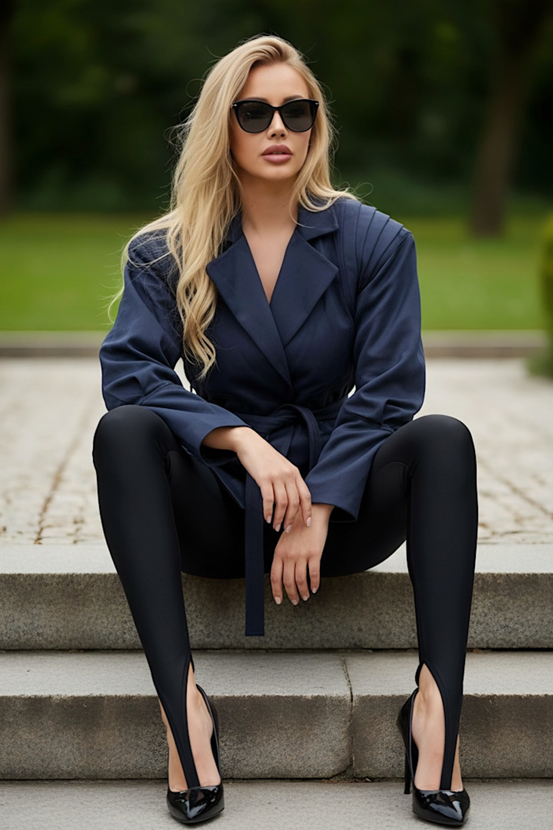 Évoque – оформящ stirrup клин с висока талия и закачане за пръста