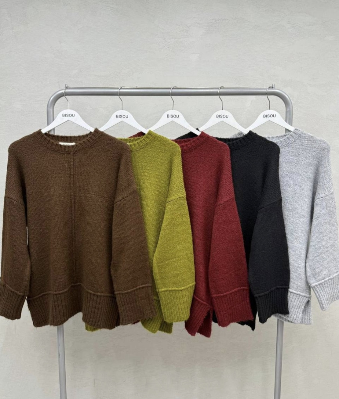 Издължен пуловер „Soft Touch“ Green