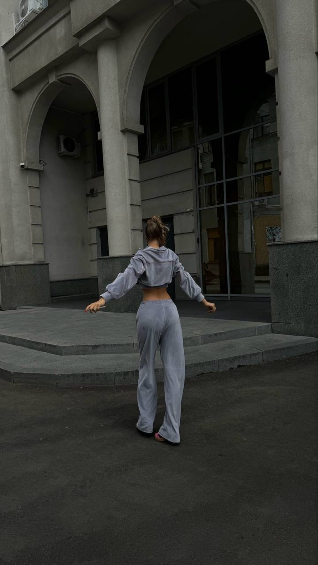 Velour Touch Set Grey – спортен екип от мек велур