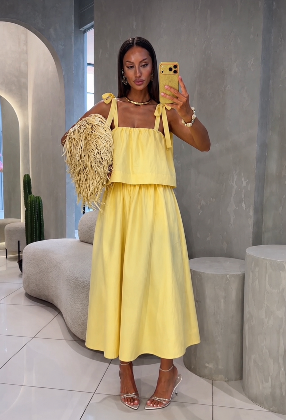 “ Rosé Breeze“ yellow - ефирна лятна рокля
