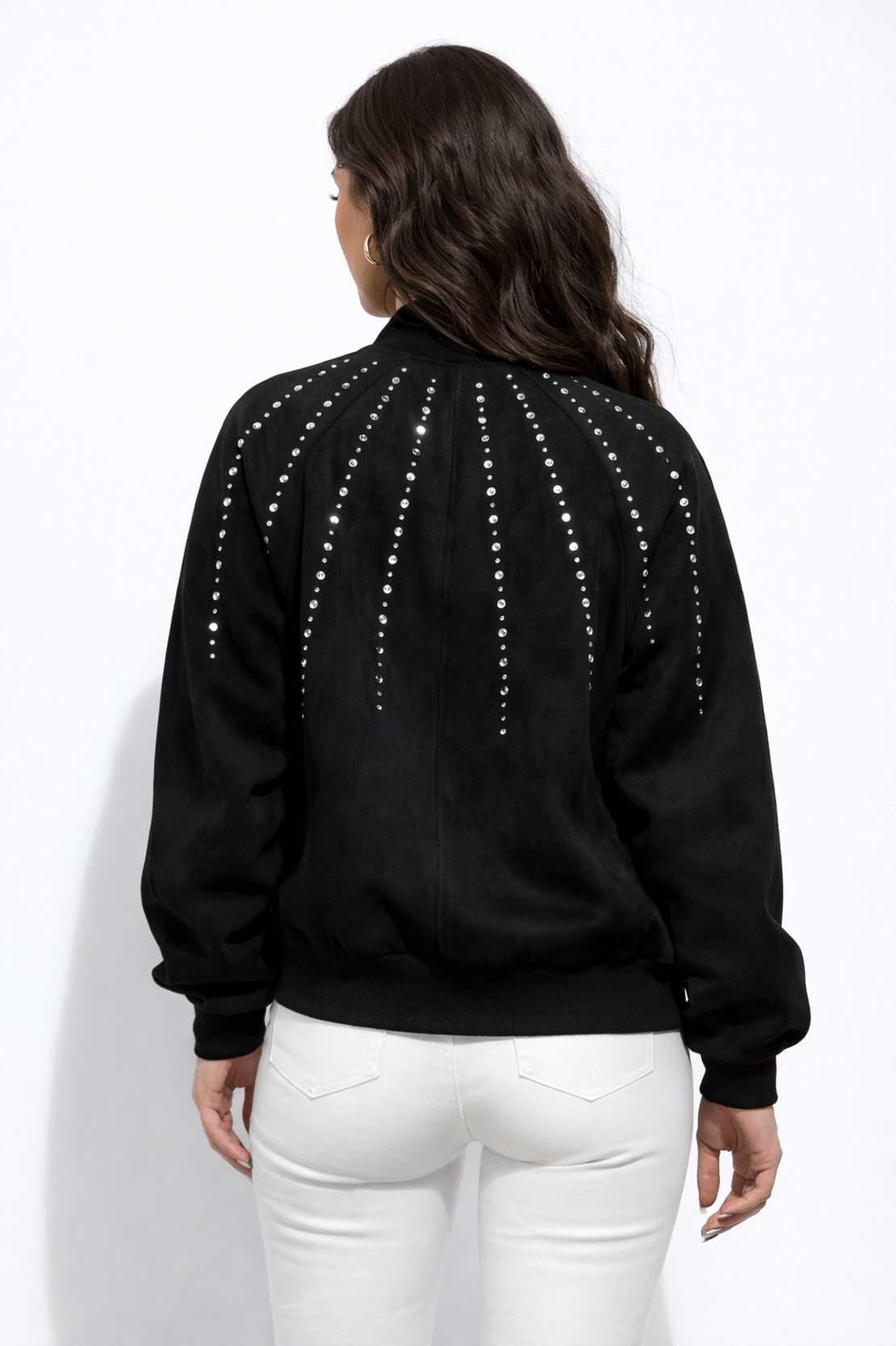 Bomber Chic  Black– яке/бомбър от набук с кабзи