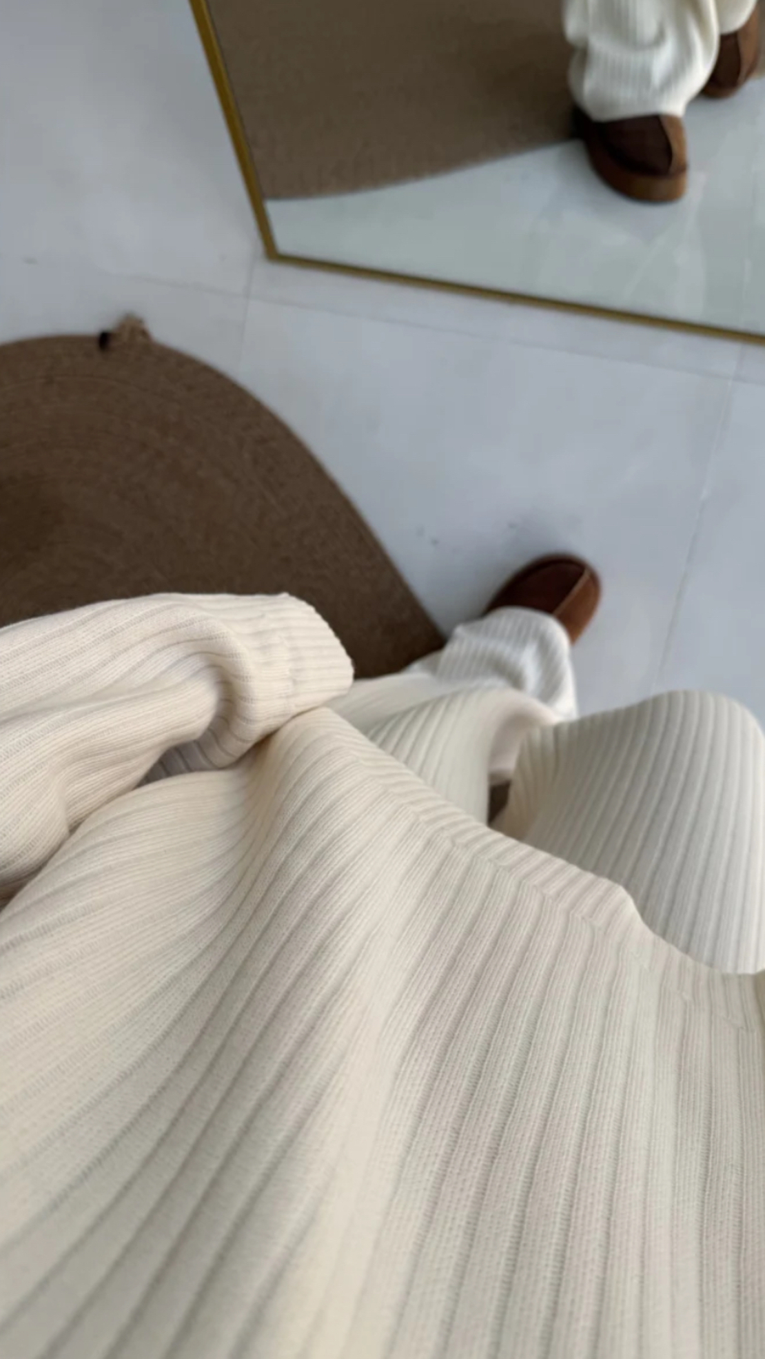 Комплект от финно плетиво в екрю