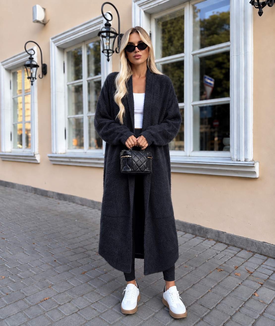“ Soft Elegance “ black - дълга жилетка