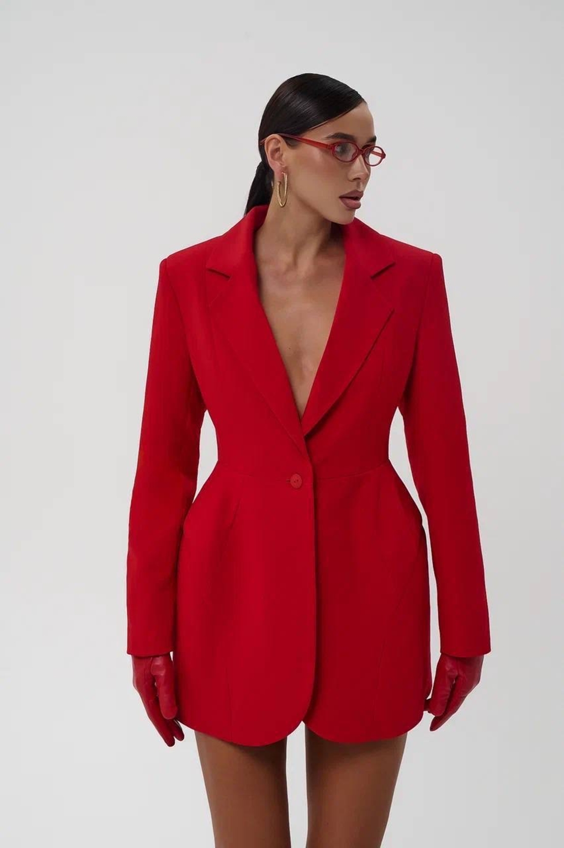 “Scarlet” Power Blazer Dress
