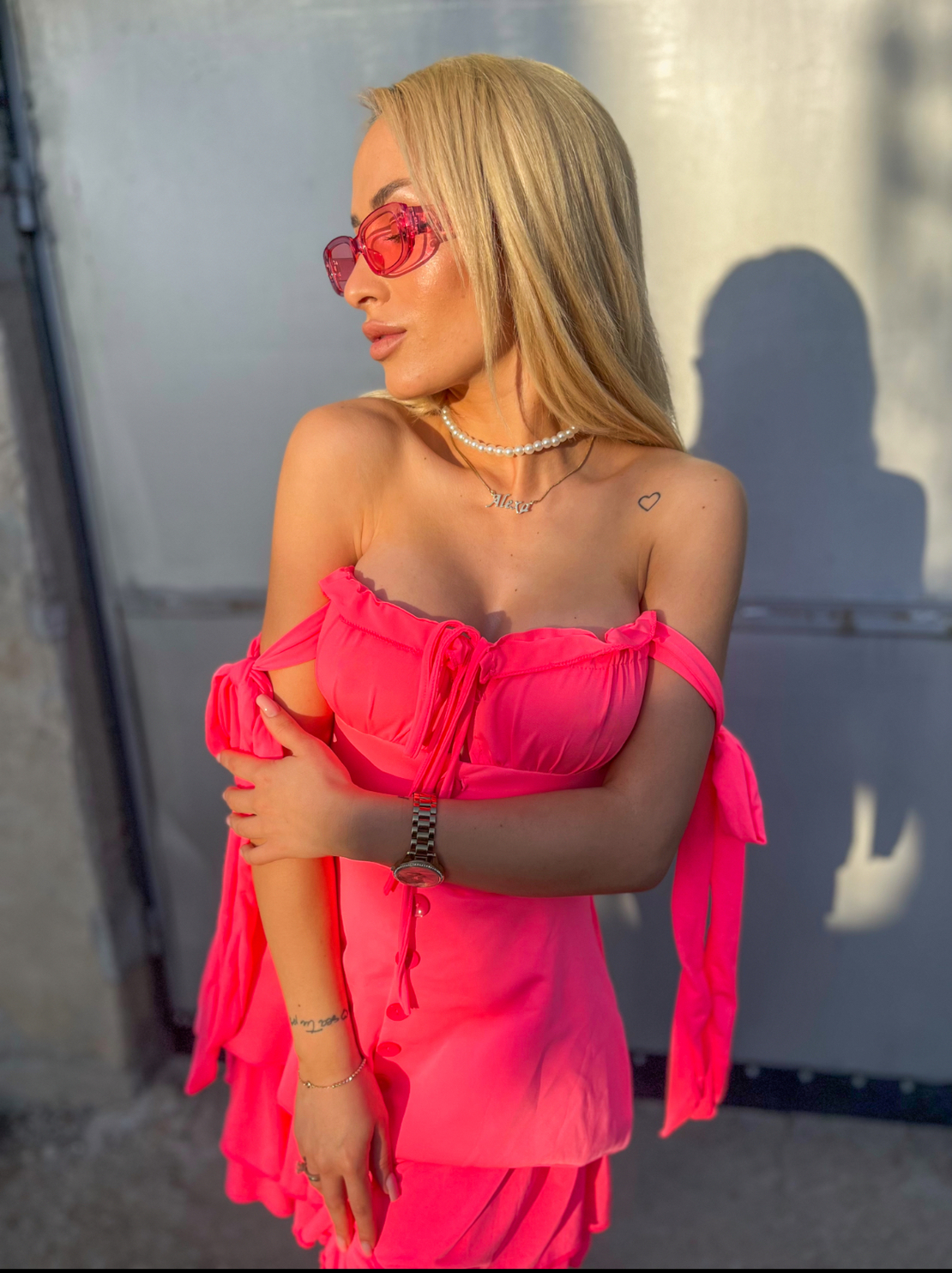 Рокля тип Корсет Pink