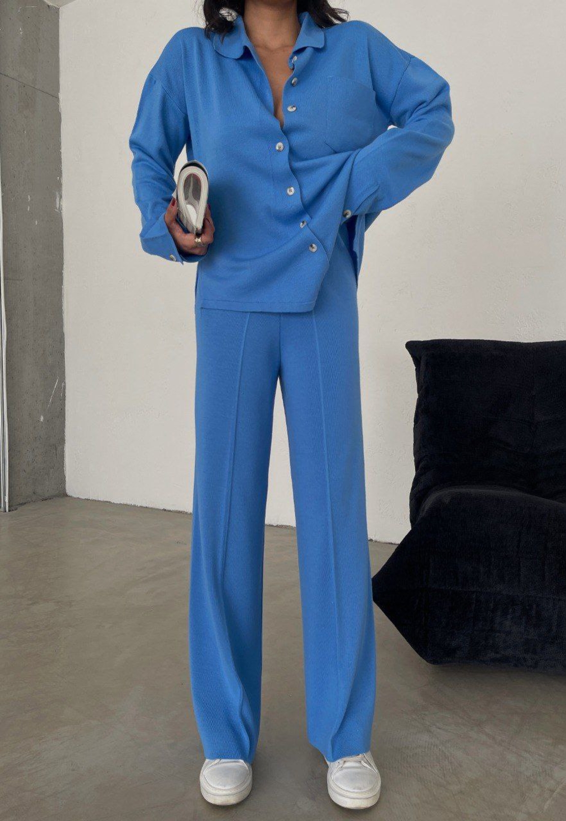 Комплект от финно плетиво риза и панталон