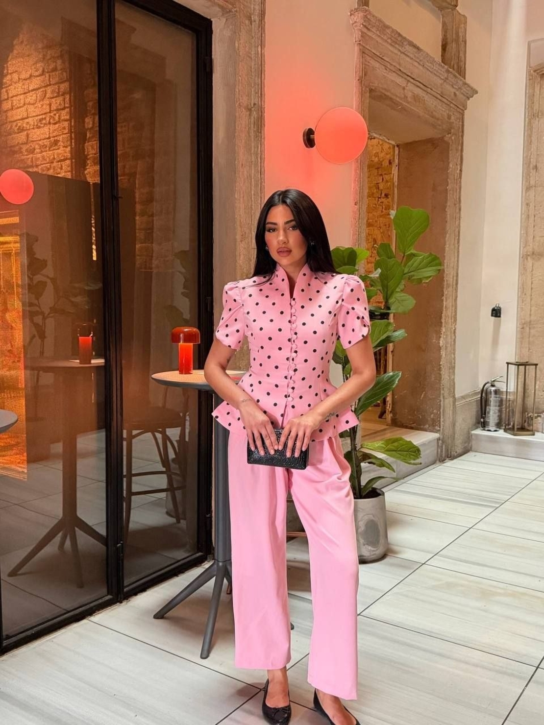 “Polka Elegance Blazer” pink - сако