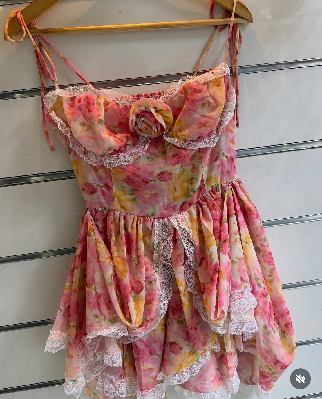 “ Rosette” pink - мини рокля
