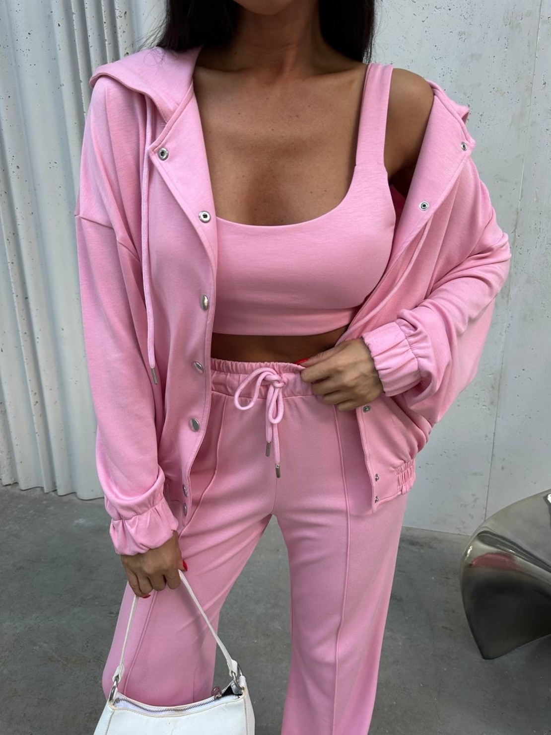 Ona Flow Set Pink - спортно-елегантен комплект от 3 части