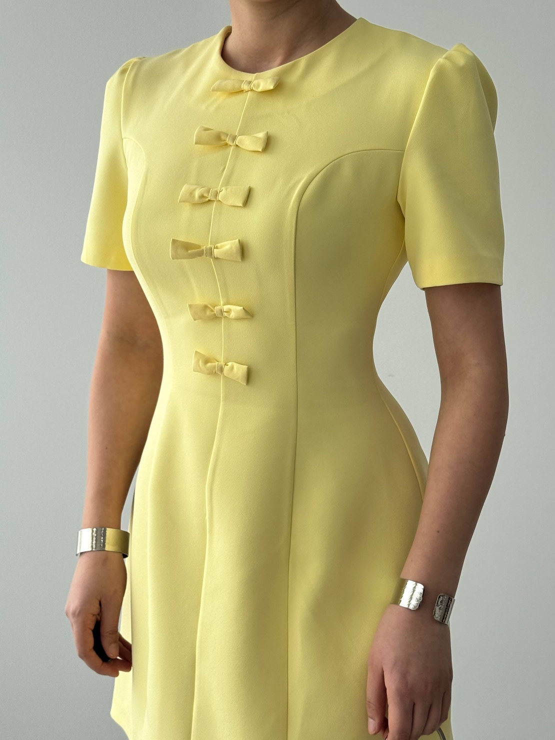 “Bella”yellow - рокля с панделки