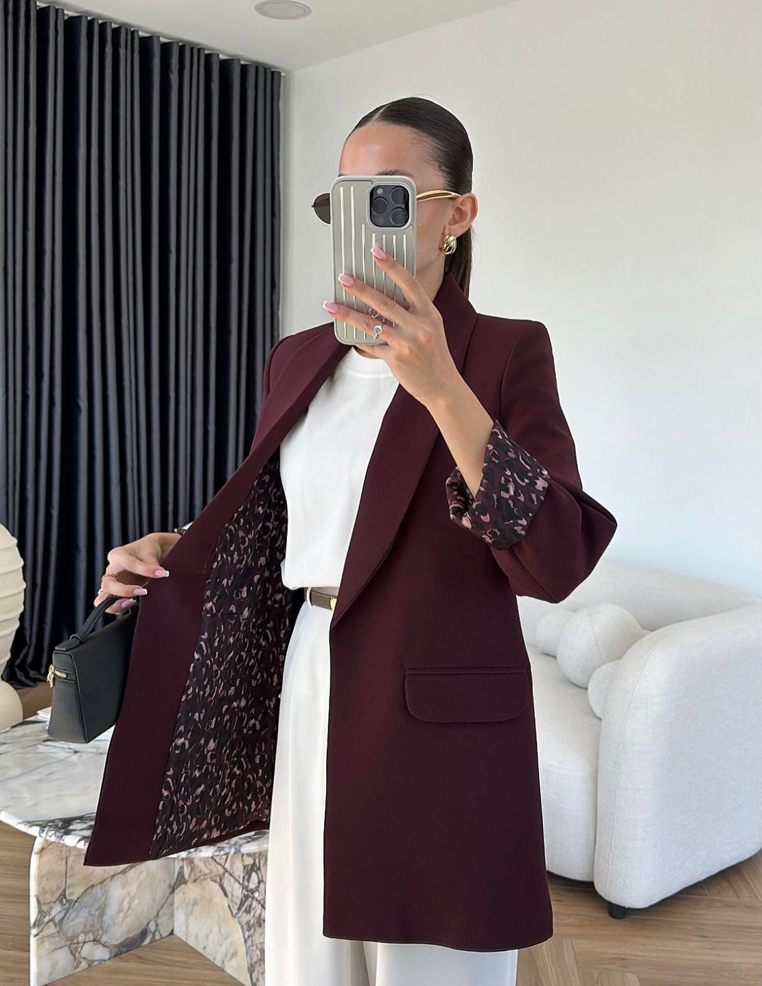 Tailored Blazer burgundy – Издължено  сако