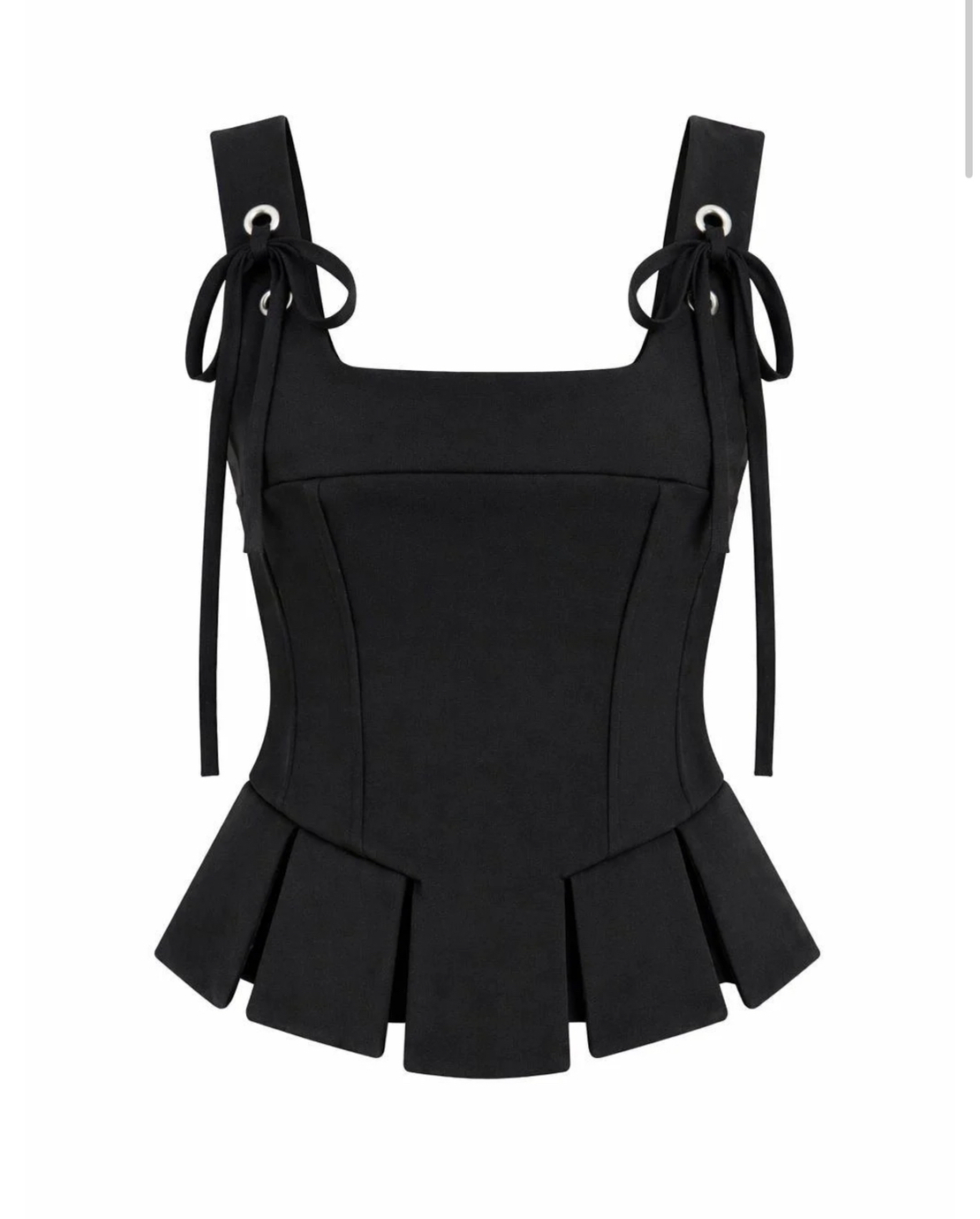 “Pastel Bow Corset”  black