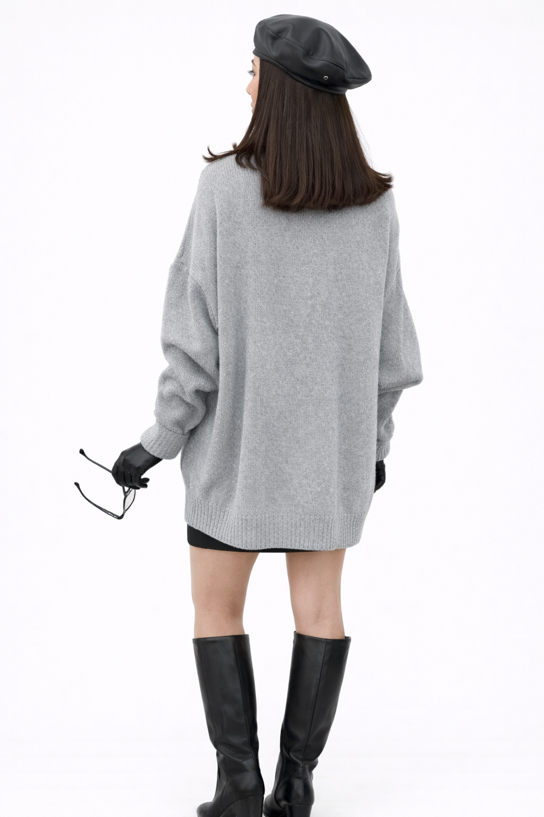 Winter Grace Grey– туника-рокля тип пуловер