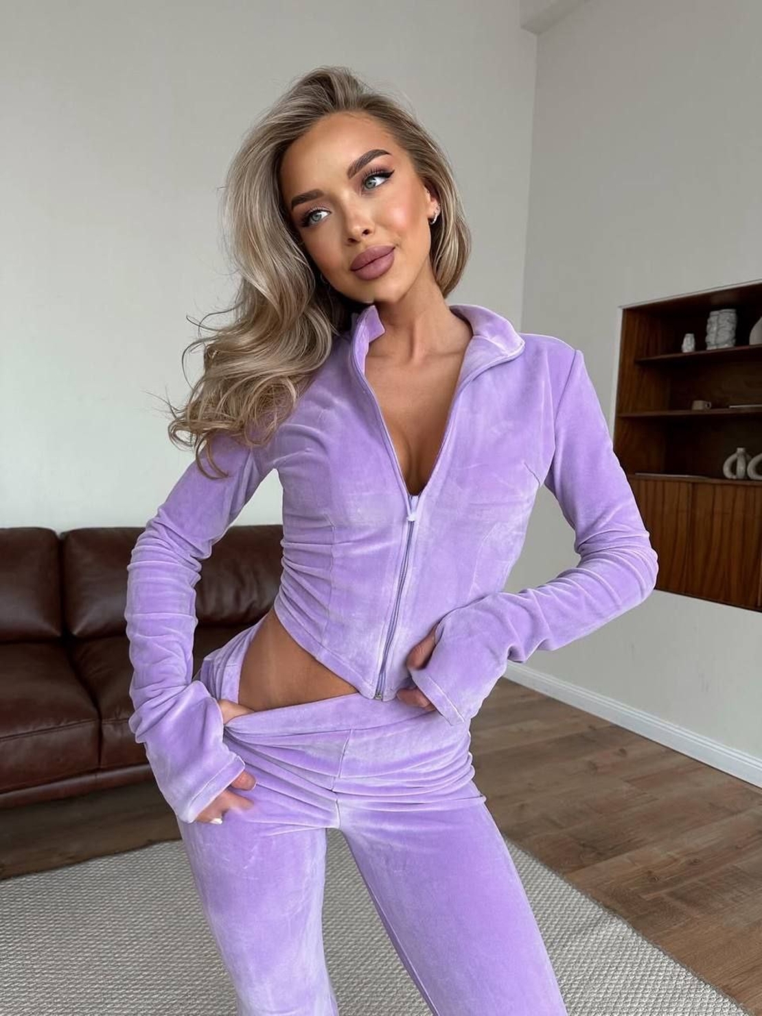 Velour Chic  Pиrple - спортен екип от кадифе