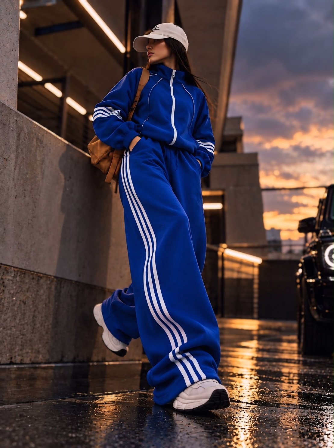 “ Urban Comfort” blue - Спортен ватиран екип