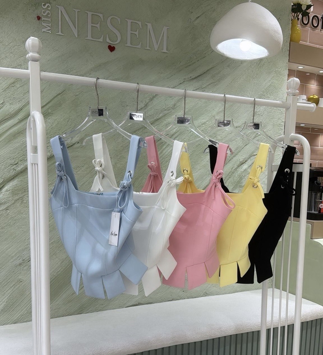 “Pastel Bow Corset”  black