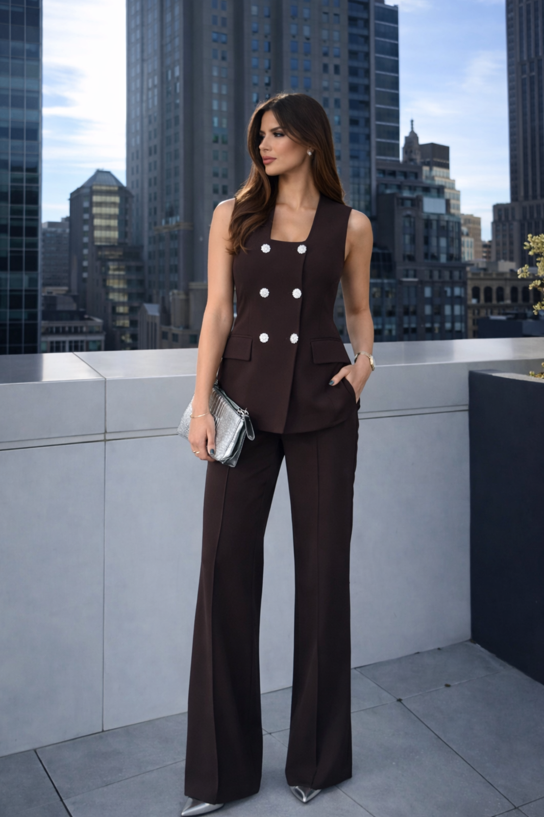 DOUBLE CLASS Coffee - Костюм сако и панталон