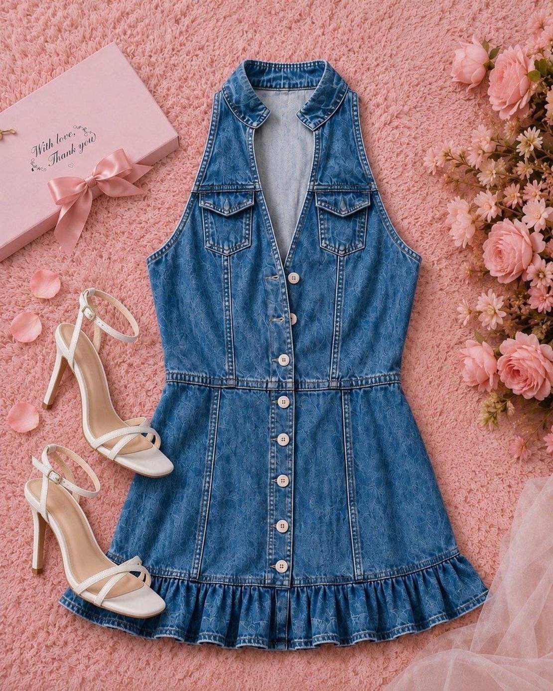 “ Denim Muse Dress” - Дънкова рокля